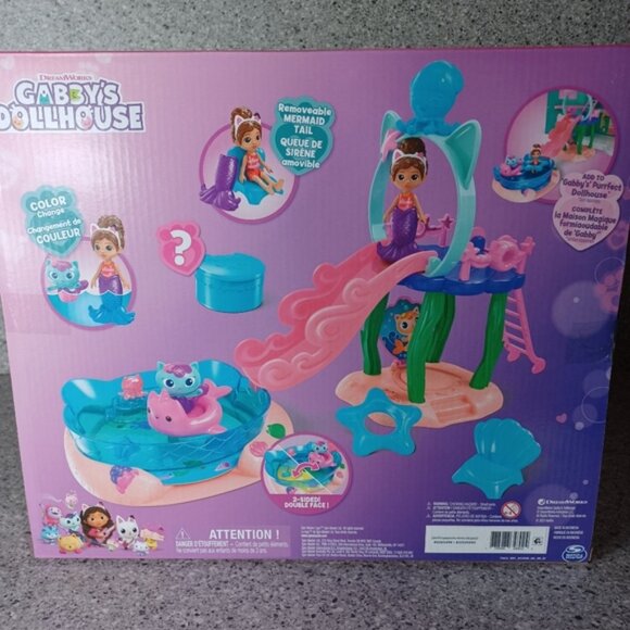Pool Playset Gabby’s Dollhouse Doll Figures Kids Water Toy - Picture 5 of 12